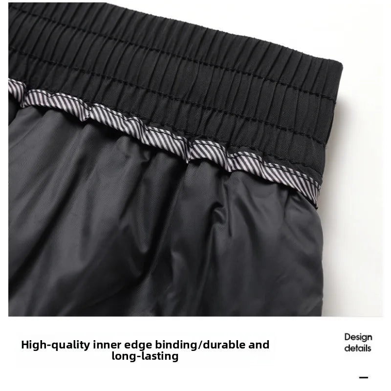 CHUJIE Men's autumn and winter new down jacket pants, men's mountain outdoor work pants, graphene heating thickened warm pants.