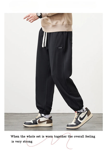 Winter Pants Men Stretch Fleece-lined Jogger Trouser Male Thick Warm Sport Large Size Big Plus 7XL Work Sportswear Sweatpant 8XL.