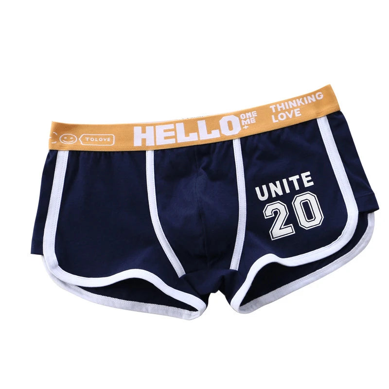 6 teile/los Baumwolle Männer Unterwäsche Mode Männlichen Große Größe Boxershorts Männer Unterwäsche Komfortable Feste Unterhose Neue Stil Männer Boxer