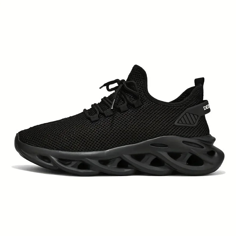 Männer Casual Sport Schuhe Atmungsaktive Leichte Turnschuhe Outdoor Mesh Schwarz Laufschuhe Athletisch Jogging Tenis Wanderschuhe.