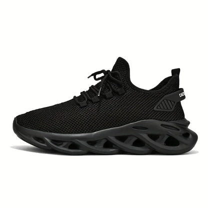 Männer Casual Sport Schuhe Atmungsaktive Leichte Turnschuhe Outdoor Mesh Schwarz Laufschuhe Athletisch Jogging Tenis Wanderschuhe.
