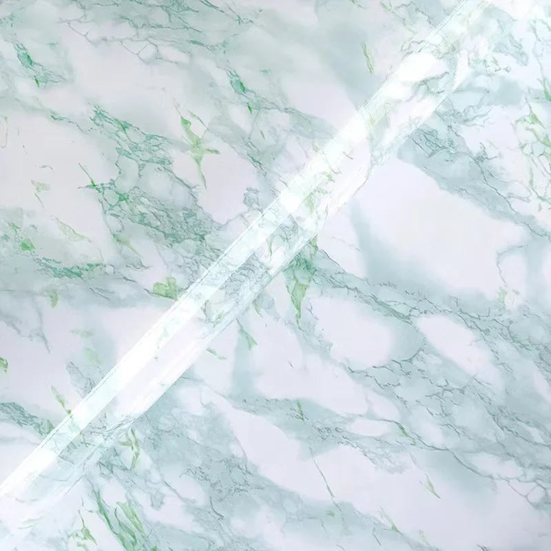 Rosa und grüne ölbeständige Aufkleber für die Küche, Marmormuster, Möbelrenovierung, Hintergrund, selbstklebende Tapete