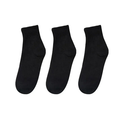 10/5/3MEN'S Mid-calf Socks Cotton Socks for All Seasons, Solid Colour and Versatile.