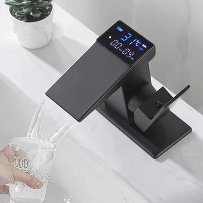 Smart Bathroom Basin Faucet Hot Cold Water Mixer Deck Mount Bathroom Sink Faucet