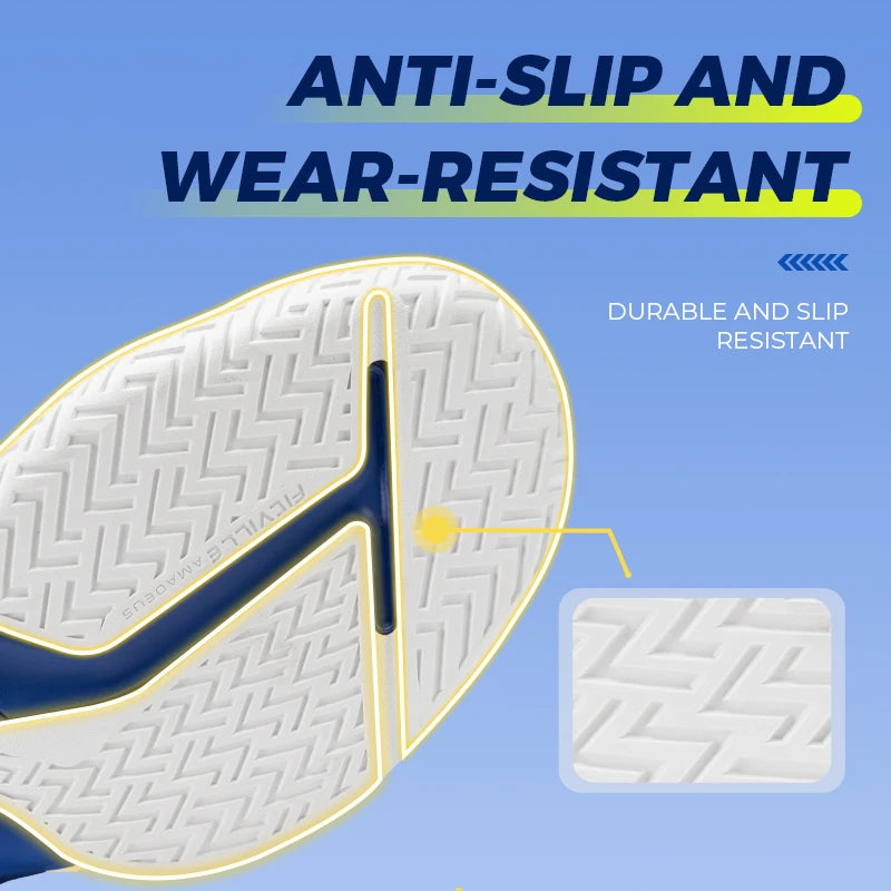 FitVille Men'S Tennis Shoes Wide Version 2E Professional Training Sports Shoes Breathable Non-Slip Rackets With Arch Support.