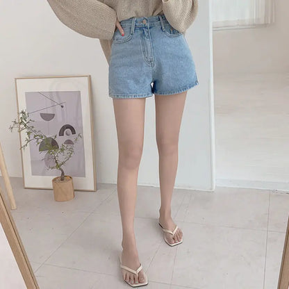 Shorts Women Summer Breathable XS-3XL Solid Simple All-match 3 Colors Girls Cute High Waist Fashion Ulzzang Streetwear Denim.