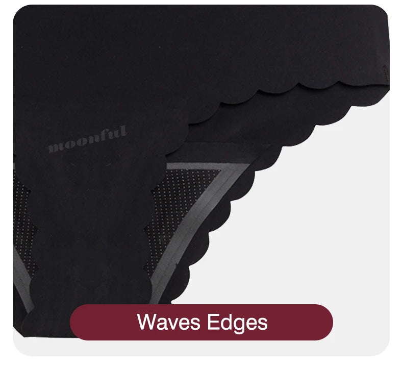 Seamless Period Underwear Menstrual Cycle Absorbent Underwear for Women Heavy Flow Leak Proof Menstrual Panties for Menstruation.