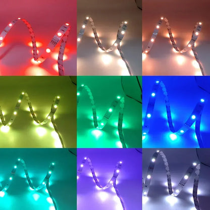RGB LED Streifen Licht 5050 Bluetooth APP IR Fernbedienung USB 1M 2M 3M 4M 5M 10M 15M 20M 25M 30M Festival Deco Hintergrundbeleuchtung Für Zuhause.