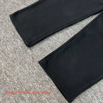 Pepe Studio Fleece-Lined Elastic Waist Jogger Pants Winter Warm Soft Loose Fit Sweatpants with Drawstring for Women Men.