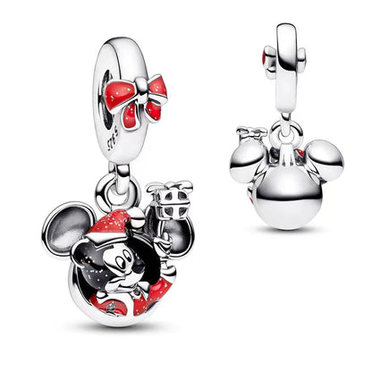 New fashion 100% S925 sterling silver Disney All-Star pendant beads, suitable for the original Pandora bracelet, women's fashion
