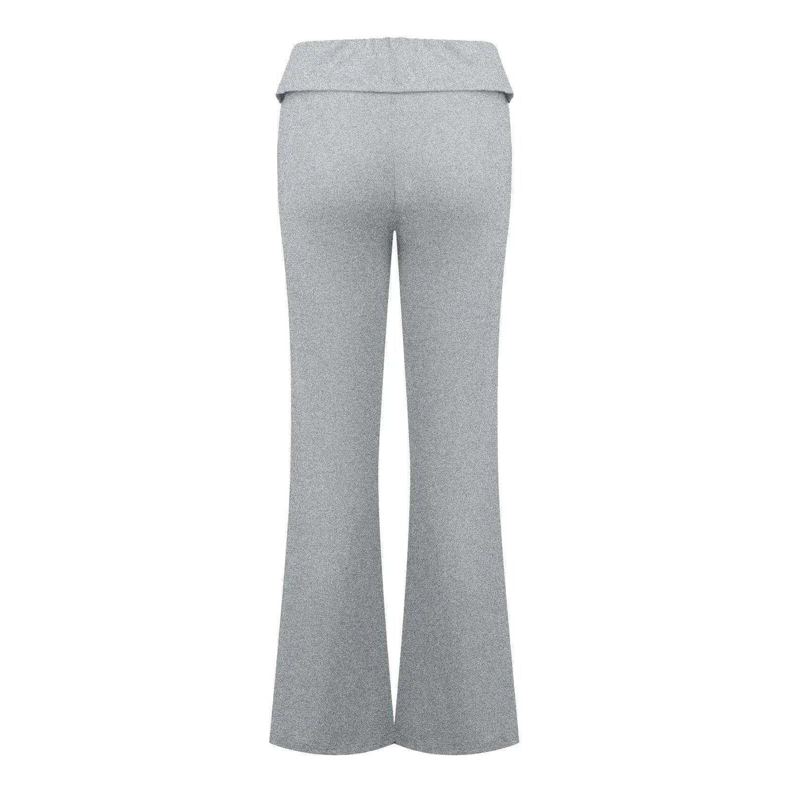 Damenmode, einfarbig, schmale Passform, schmale Reverse-Taille, niedrige Taille, elastische Taille, Schlaghose, Hose für Damen, Damenhose 2024.