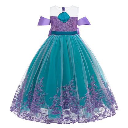 Pailletten Mädchen Party Kleider Meerjungfrau Mottoparty Prinzessin Kleid Performance Kostüm Kinder Geburtstag Geschenke Kleider für Mädchen Abschlussball