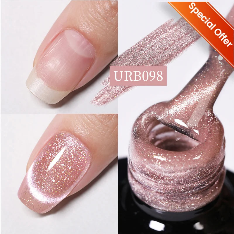 UR SUGAR 7/7.5ml Summer Blue Silver Gel Nail Polish Semi Permanent High Quality Soak Off UV LED Varnishes Nails Art Manicure.