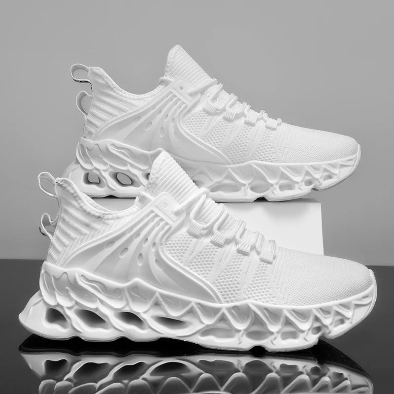 YRZL Men's Athletic Mesh Sneakers Lightweight Comfortable Running Shoes for Men Soft Sole Non Slip Casual Shoes Outdoor Walking