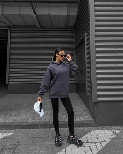 American Retro Letter Print Oversized Sweatshirt Women Harajuku Y2K Trendy Streetwear Top Chic Colorful Versatile Casual Hoodie