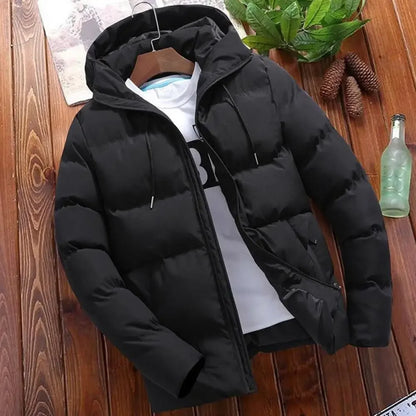 Fashion Parkas Men Winter Overcoat Thick Puffer Jacket Men Winter Coat Casual Jacket Warm Hooded Outwear Keep Warm Men Jacket.