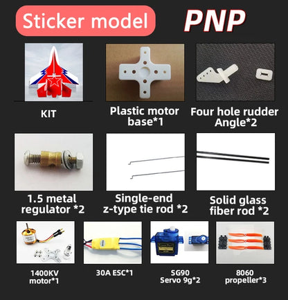 Fixed Wing Model Su27 RC Airplane With Microzone MC6C Transmitter with Receiver and Structure Parts For DIY F22 RC Aircraft