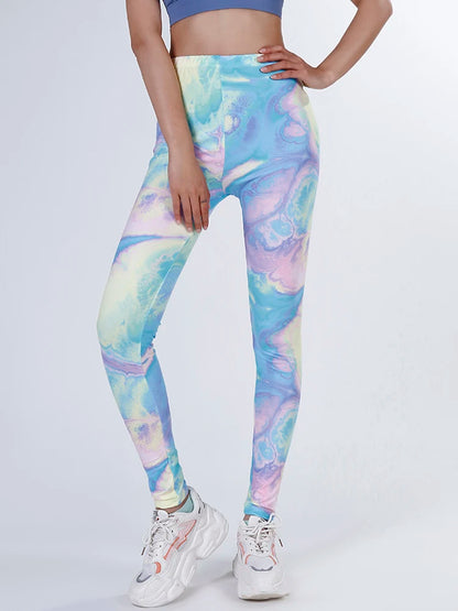 CUHAKCI Mode Plaid Druck Leggings Frauen Sexy Fitness Leggins Grid Floral Streifen Hosen Hohe Taille Bleistift Hosen