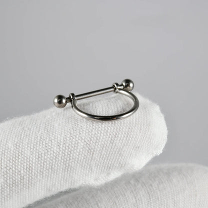 1PC ASTM F136 Titanium Ear Daith Rook Lobe Barbell Micro Zircon Hoop Earring Gold Plated Cartilage Piercing Jewelry.