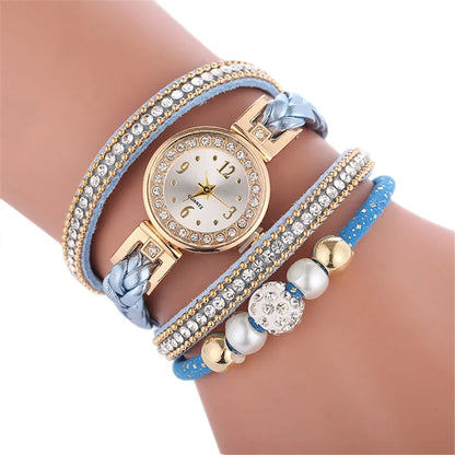 Bracelet Watches for Women Wrap Around Fashion Bracelet Dress Ladies Woman Quartz Wristwatches Women Watch Relojes Para Mujer.