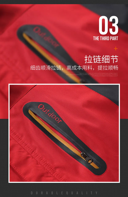 New Winter Men's Down Jacket, Red Sports Casual Coat, Blue Waterproof Jackets (This Jacket Has A Thinner Version Available)