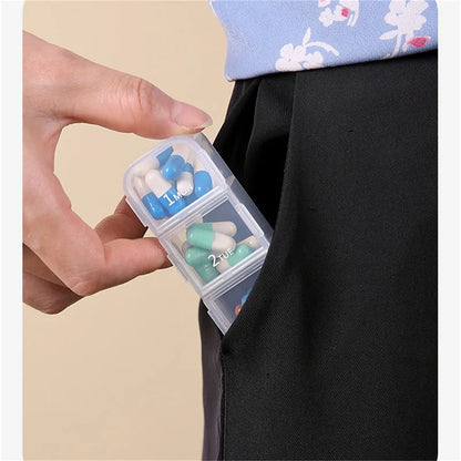 Weekly 6/7/8/10/21 Grids Pill Box Medicine Organizer Black Plastic Storage Box Container Portable Pill Case