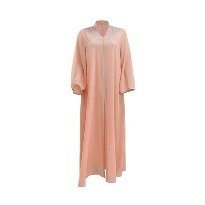 Floral Bedruckte Abaya Arabisch Langes Kleid Frauen Muslimischen Marokkanischen Kaftan Robe Golf Jalabiya Dubai Islam Türkei Kleider Ramadan Kleid