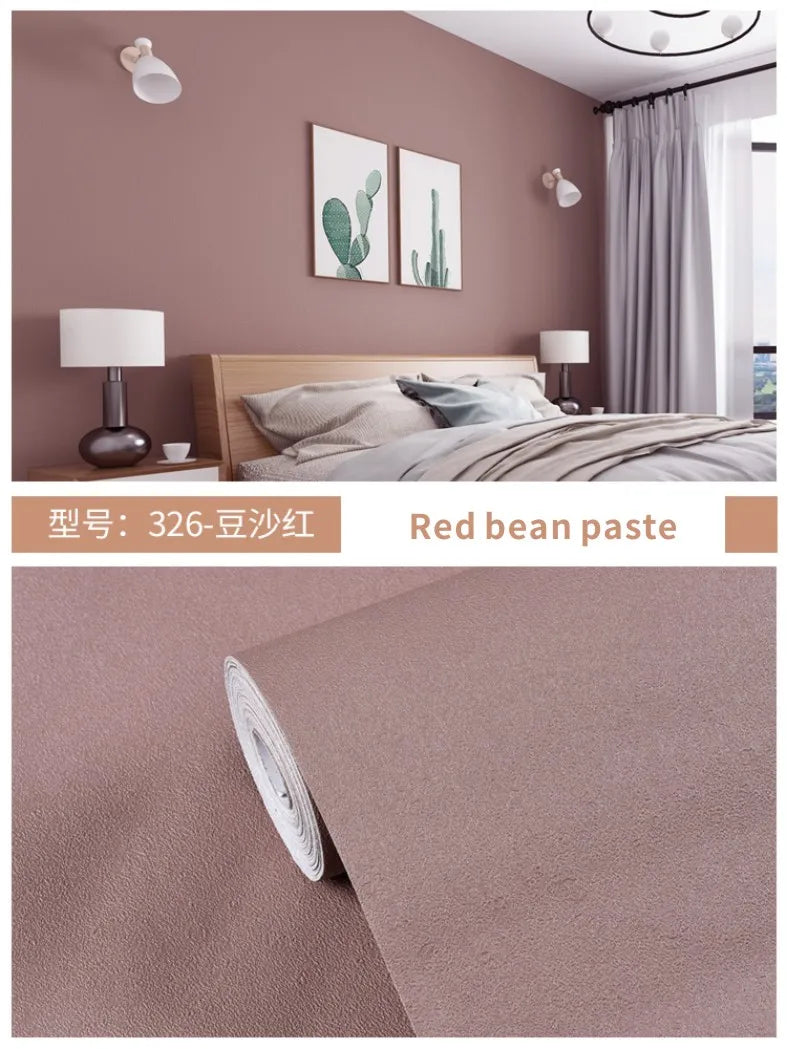 Einfarbige Schlafzimmer Tapete einfarbig PVC wasserdicht selbst klebend Vinyl Kontakt papier Kleider schrank dekorative Wanda uf kleber