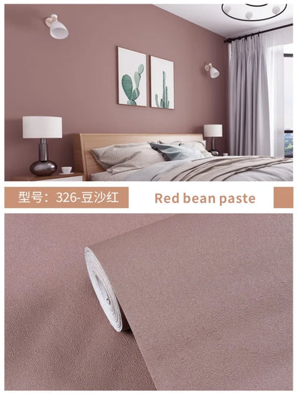 Einfarbige Schlafzimmer Tapete einfarbig PVC wasserdicht selbst klebend Vinyl Kontakt papier Kleider schrank dekorative Wanda uf kleber