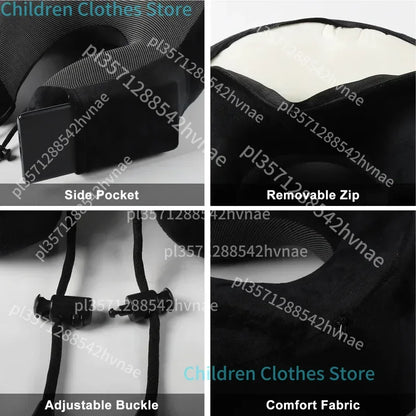 Memory Foam U-shaped Neck Pillow Neck Cushion Soft Neckrest Pad  Portable Travel Pillow Cervical Healthcare Massage Neck Pillow.