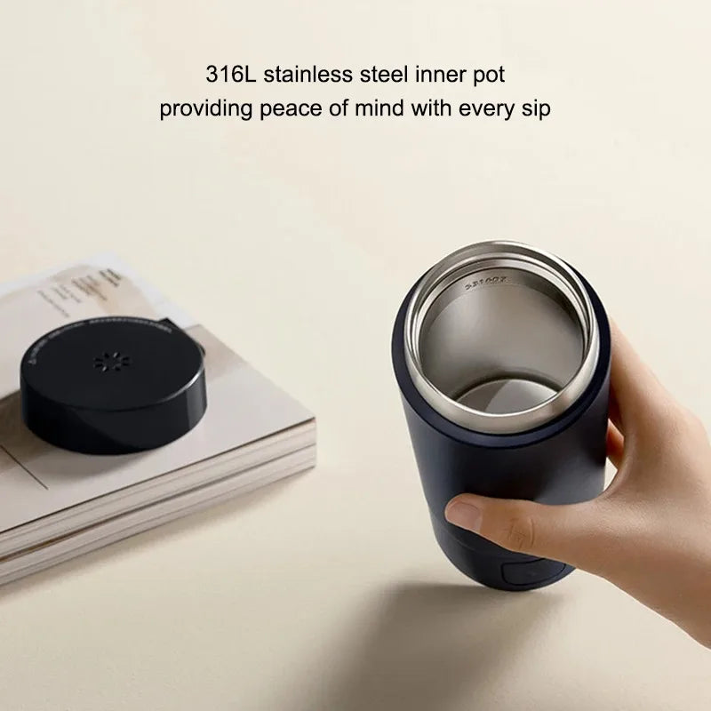 NEW XIAOMI Mijia Portable Electric Kettle 2 Thermos Cup Fast Water Boiler 350ml Smart Temperature Insulated Kettle Travel - CN.
