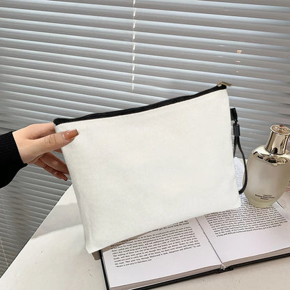 Blank Non Customized Tote Bag Fashion Teacher/Birthday Gift Make up Bags Toilet Kit Cosmetic Bag Mini Makeup Pouch.