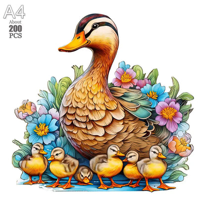 Irregular Shaped Wooden Animal Puzzle DIY Puzzle Party Games Educational Gift for Kids Holiday Gift Intelligent Cat Wood Jigsaw