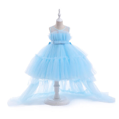 Formelle Abendkleider für Kinder, elegante Partykleider für Mädchen, Kleider mit abnehmbarem Prinzessinnenkleid.