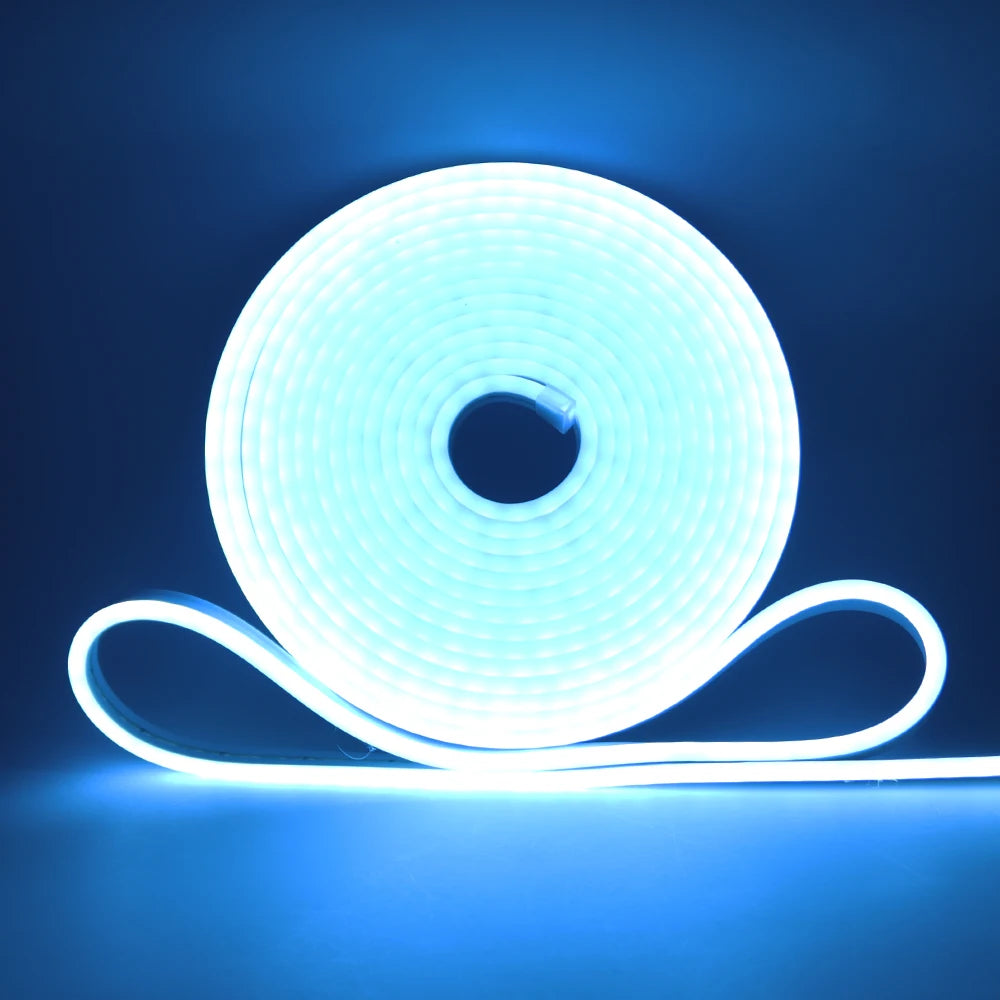 5V 12V 24V Neon LED Strip With 2Pin Wire 120LEDs/M IP67 Silicon Tube Bar Lamp Soft Flexible DIY Light Sign Rope 3000K-6500K