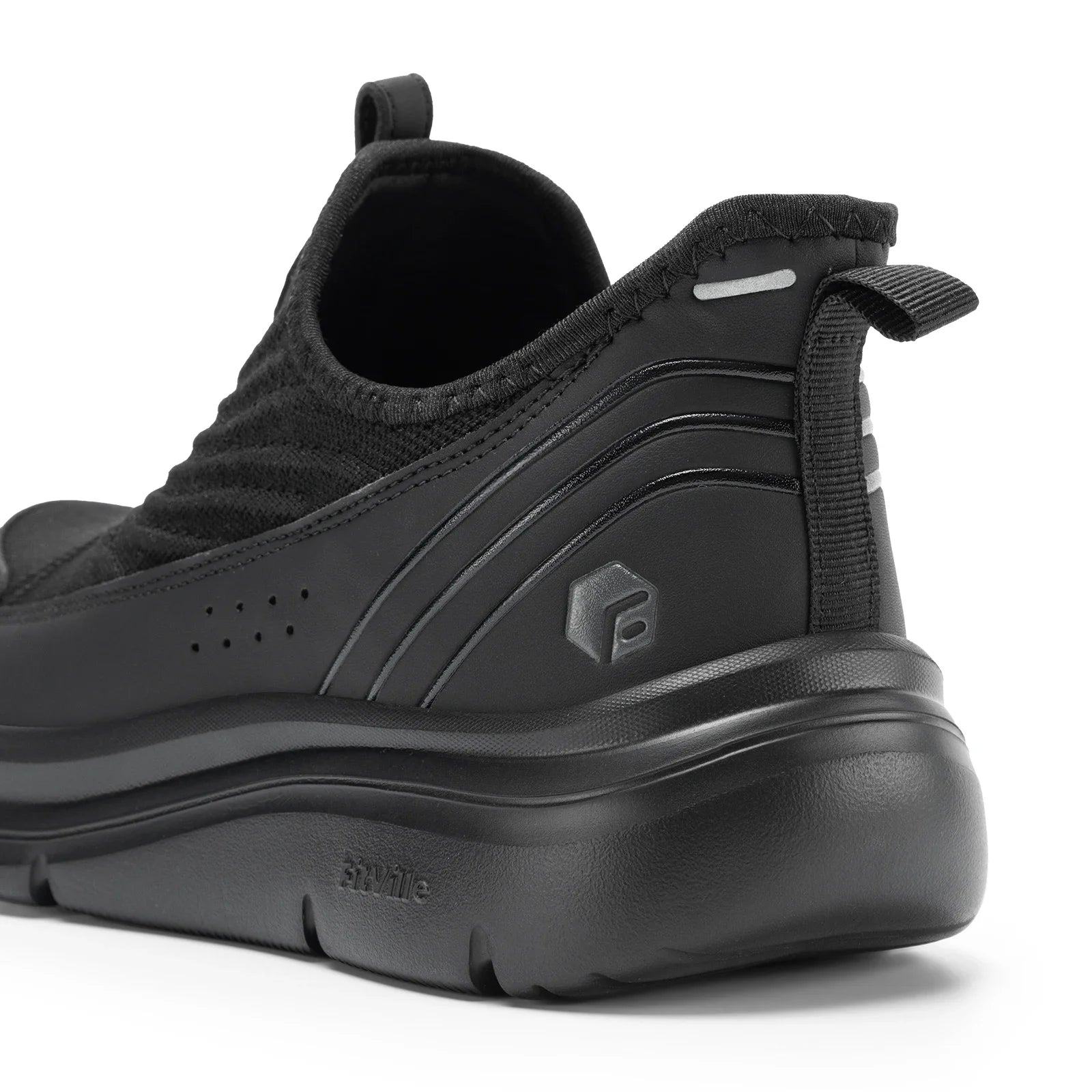 Fitville Wide Men'S Slip-On Running Shoes Lightweight Breathable Outdoor Casual Sports Walking Shoes Sneakers For Swollen Feet.