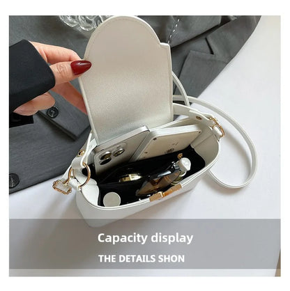 Luxury Women's Tote Bag, Chic V Shaped Stylish Pu Leather Bucket Bag, Top Cover Handbag Women Shoulder Crossbody Bag for Woman.