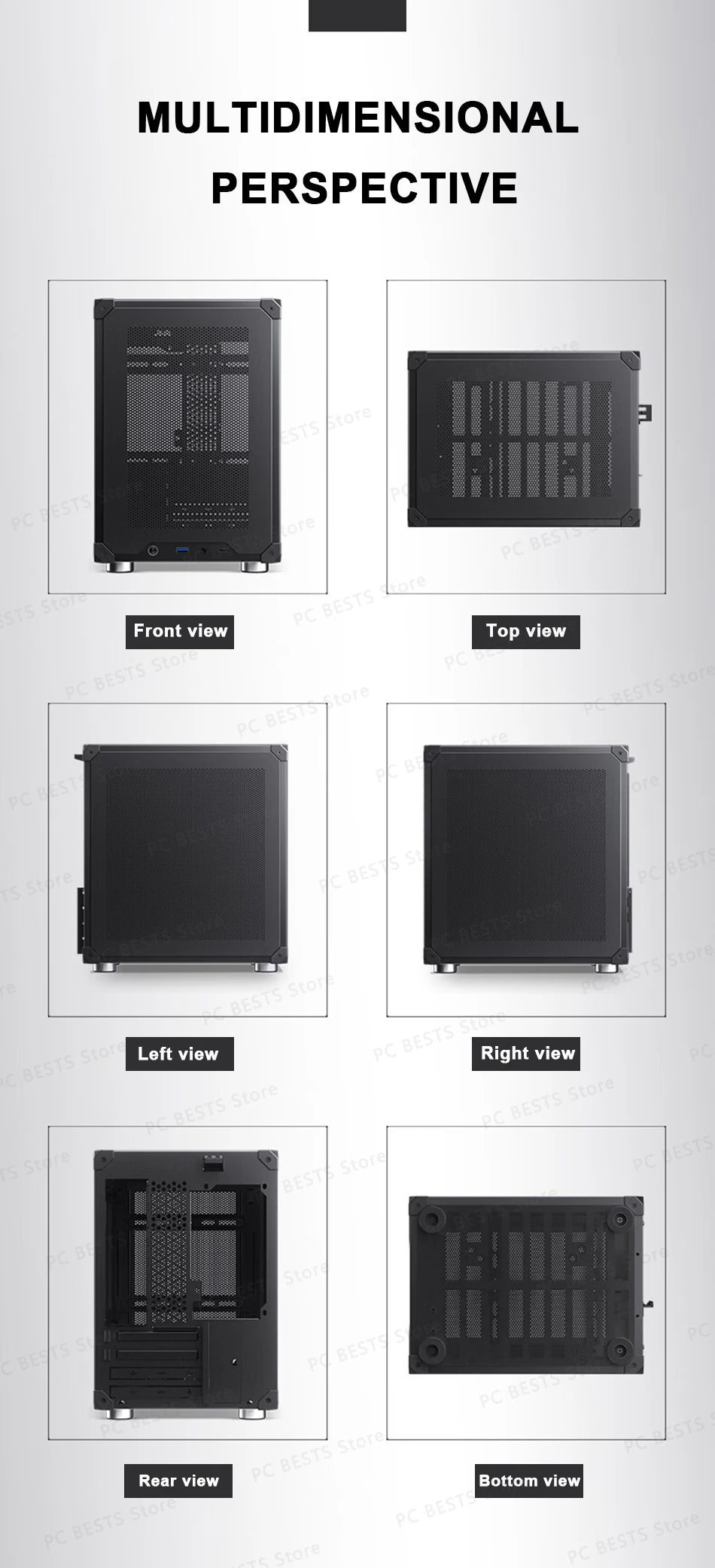 Jonsbo C6-ITX Handle Case MATX ITX MESH Boards Type-c ATX Power Supply Desktop Game Office Small Cooling Computer C6 Chassis.