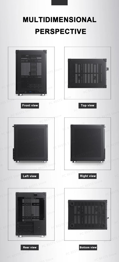 Jonsbo C6-ITX Handle Case MATX ITX MESH Boards Type-c ATX Power Supply Desktop Game Office Small Cooling Computer C6 Chassis.