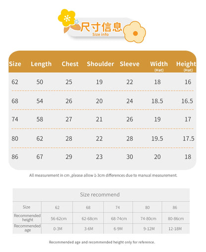 White Baby Girl Rompers Clothes Winter Long Sleeve Knitted Newborn Infant Boy Jumpsuits Hats Outfits Sets 0-18m Toddler Playsuit