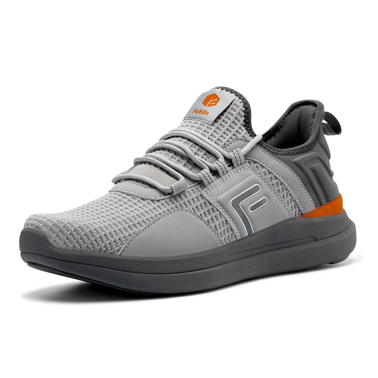 FitVille Herrenschuhe, extra breit, leicht, für geschwollene Füße, orthopädische Fußschmerzlinderung, Straßenlauf- und Wandersneaker