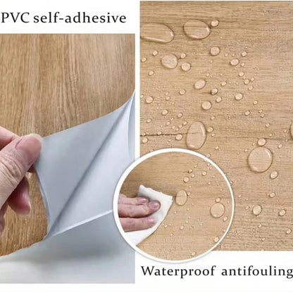 Holzmaserung DIY Aufkleber PVC selbstklebende wasserdichte Tapeten Renovierung Möbel Wandaufkleber Home Decor klebrige Papieraufkleber