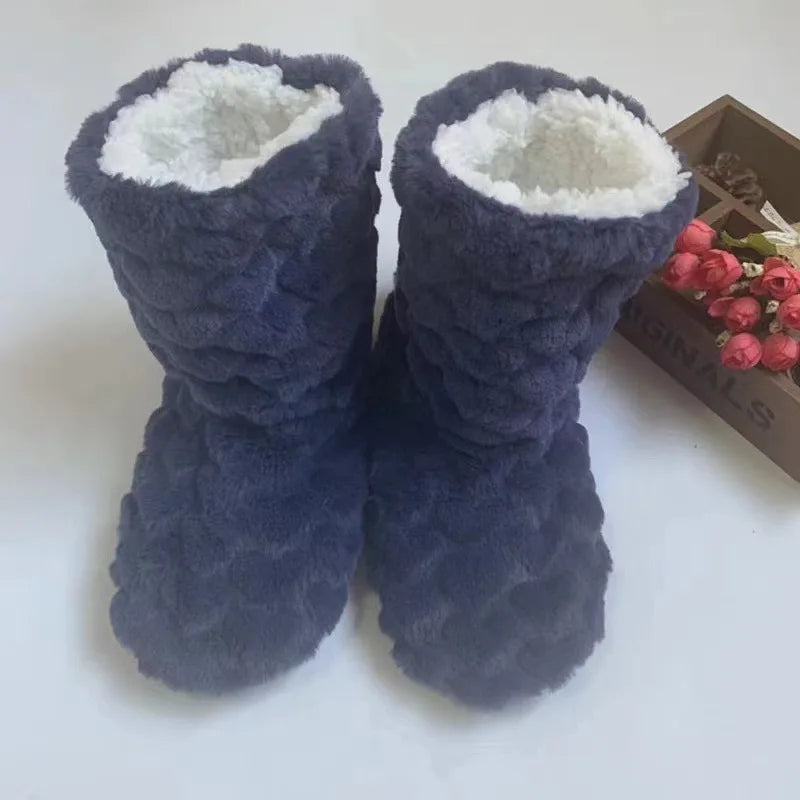 Thick Thermal Socks Men Women Winter Warm Home Soft Thickened Plus Velvet Sleeping Anti Slip Floor Slipper Sock For Christmas.