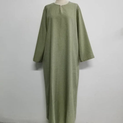 Ramadan Eid Muslim Dress Djellaba Plain Modest Dubai Abaya Turkey Kaftan Kebaya Arabic Robe Women Islam Jalabiya Vestidos