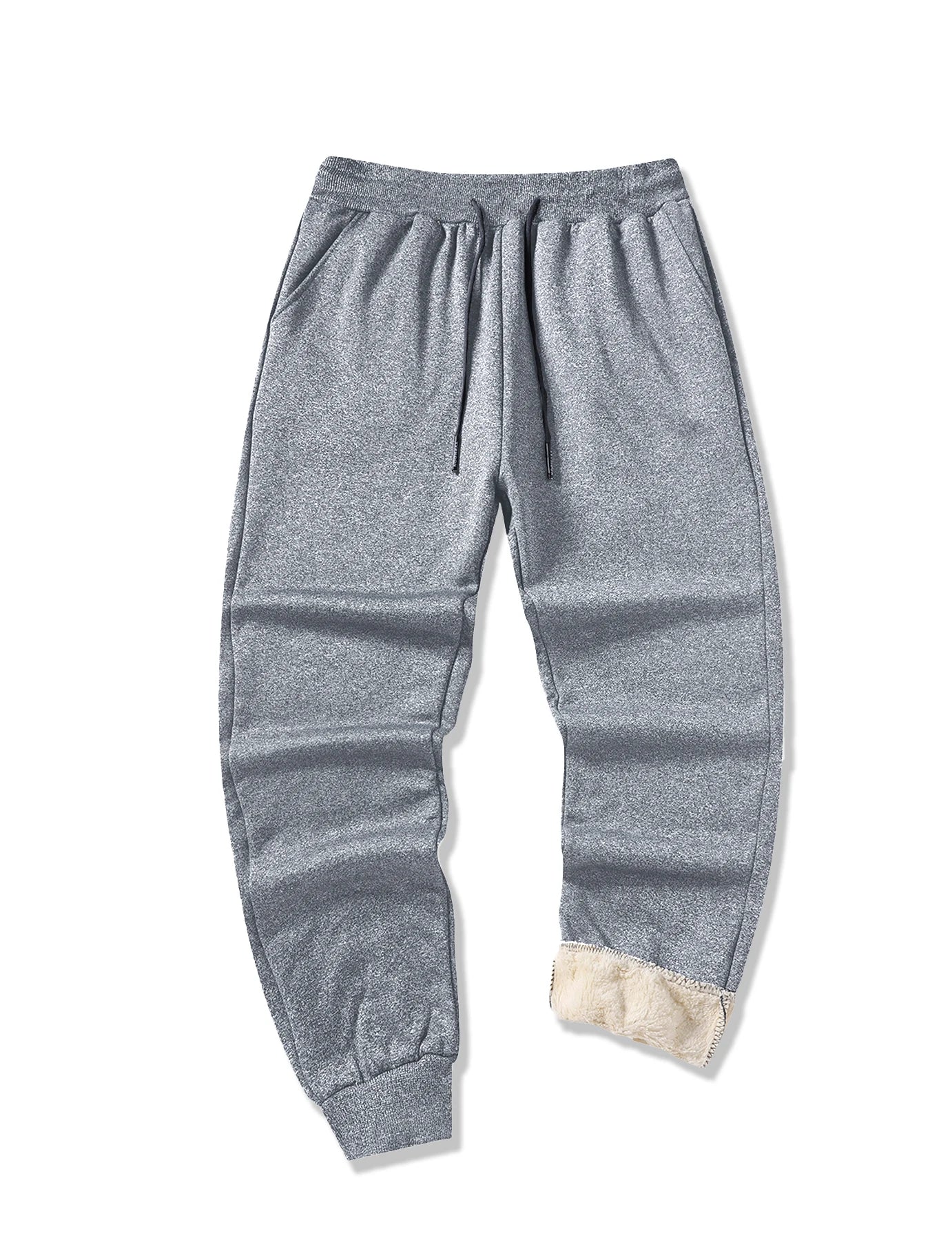 Men's Jogging Sports Pants Autumn Winter Thick Fleece Sweatpants Drawstring Outdoor Casual  Trousers Warm Daily Fitness Clothing.
