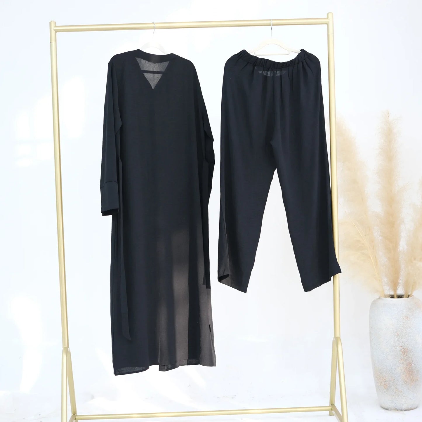 Muslim Abaya Two Piece Muslim Set for Woman Ramadan Dress Islamic