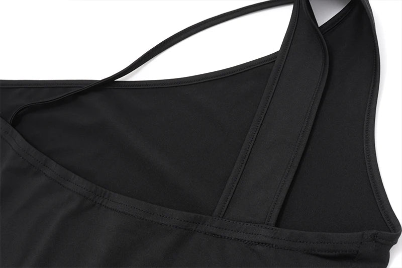 WhereMery Irregular Black Off Shoulder Tube Top Y2K Fashion Sleeveless Backless Tops Autumn New For 2025 High Street Women Vest.