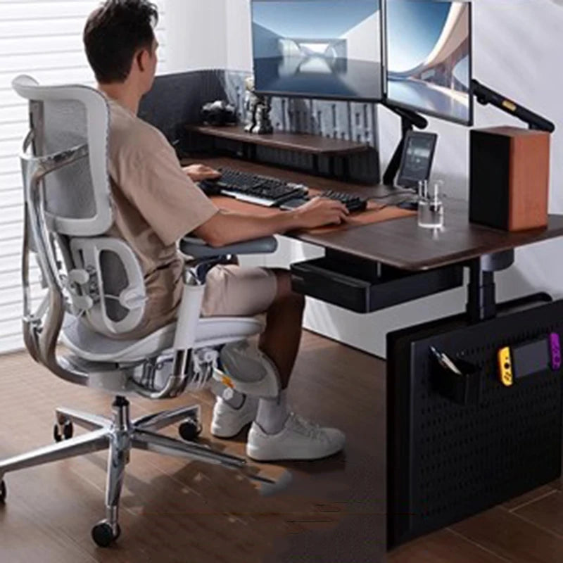 Drehbarer, ergonomischer Bürostuhl, Liegestuhl, moderner mobiler Luxus-Bürostuhl, Designer-Räder, Lese- und Konferenzstuhl, Wohnmöbel