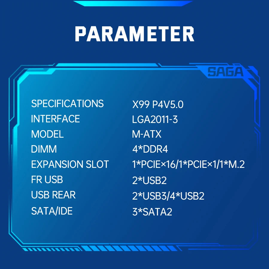 SOYO Motherboard Set Kit With LGA2011-3 Xeon E5 2650 V4 CPU DDR4 16GB (2*8GB) 2133MHZ Memory NVME M.2 SATA  Computer components.