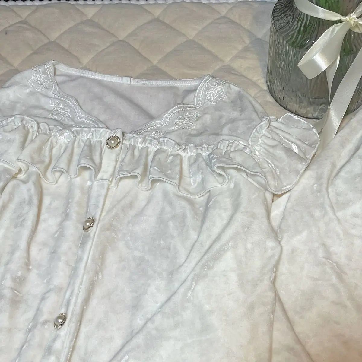 Soft Velvet Pajama Set Women Loose Home Wear Sleeping Velour Autumn Winter New Warm Sleepwear Female Nightie Ins Underwear